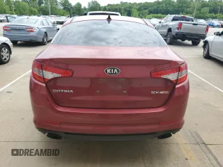 2013 Kia Optima SX with VIN 5XXGR4A63DG208778, listed as a Copart auction lot 57439155 with 169,726 mi miles and Salvage title. Bid and sale history available at DreamBid. Image 6.