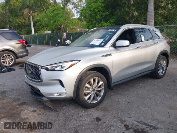 2021 Infiniti QX50 Luxe with VIN 3PCAJ5BA7MF105890, listed as a IAAI auction lot 42346569 with 26,784 mi miles and . Bid and sale history available at DreamBid. Image 17.