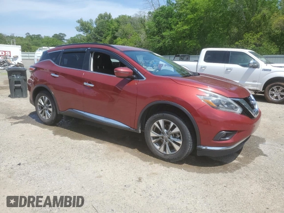 2018 Nissan Murano SV with VIN 5N1AZ2MG6JN155181, listed as a Copart auction lot 52548185 with 95,879 mi miles and Non Repairable. Bid and sale history available at DreamBid. Image 4.