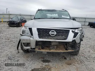 2020 Nissan Armada SL with VIN JN8AY2NDXL9108859, listed as a Copart auction lot 43950305 with 0 mi miles and Salvage Title. Bid and sale history available at carsss.com. Image 5.