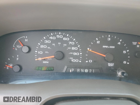 2003 Ford F-250 XL with VIN 1FTNW21S63ED41815, listed as a Copart auction lot 64840015 with 243,963 mi miles and Clean title. Bid and sale history available at DreamBid. Image 9.