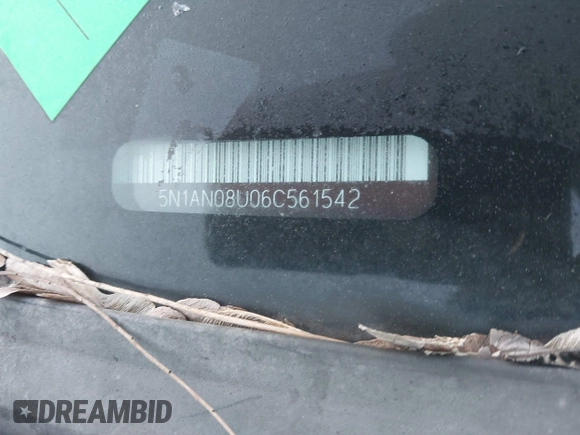 2006 Nissan Xterra SE with VIN 5N1AN08U06C561542, listed as a IAAI auction lot 41791428 with Not Provided miles and . Bid and sale history available at DreamBid. Image 11.