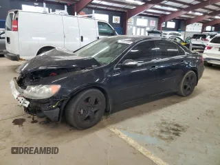 2008 Acura RL Technology with VIN JH4KB16668C003711, listed as a Copart auction lot 46922255 with 217,576 mi miles and Salvage Title. Bid and sale history available at DreamBid. Image 1.