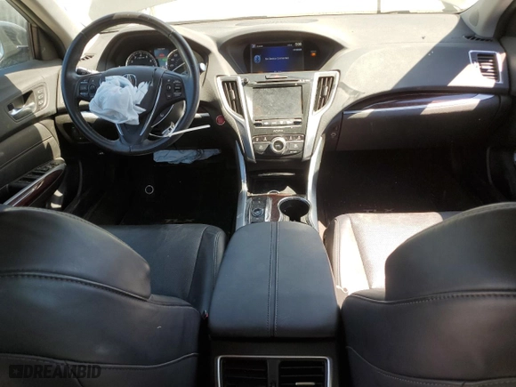 2016 Acura TLX V6 Tech with VIN 19UUB2F57GA004076, listed as a Copart auction lot 53543055 with 35,328 mi miles and Salvage Title. Bid and sale history available at carsss.com. Image 8.