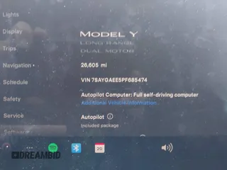 2023 Tesla Model Y Long Range with VIN 7SAYGAEE5PF685474, listed as a IAAI auction lot 40348773 with 26,605 mi miles and . Bid and sale history available at DreamBid. Image 15.