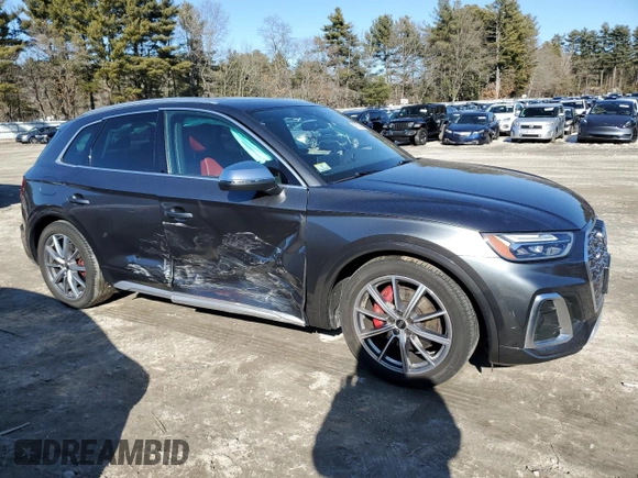 2021 Audi SQ5 Premium Plus with VIN WA1B4AFY3M2009277, listed as a Copart auction lot 47678505 with 41,887 mi miles and Salvage Title. Bid and sale history available at carsss.com. Image 4.
