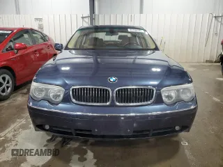 2002 BMW 7 Series 745Li with VIN WBAGN63482DR06407, listed as a Copart auction lot 82769194 with 108,208 mi miles and Salvage Title. Bid and sale history available at carsss.com. Image 5.