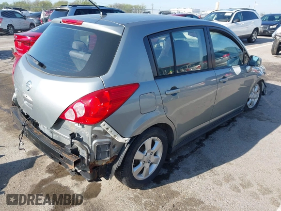 2007 Nissan Versa 1.8 S with VIN 3N1BC13E37L379587, listed as a IAAI auction lot 41954699 with 58,339 mi miles. Bid and sale history available at carsss.com. Image 4.