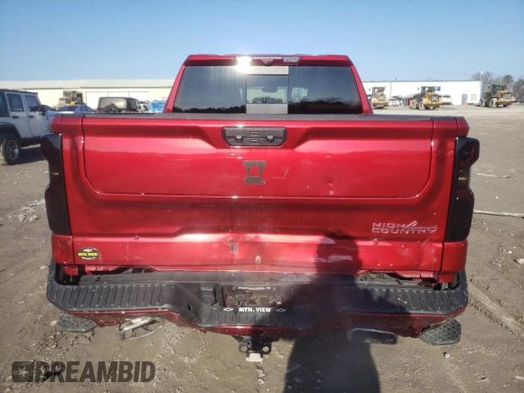 2024 Chevrolet Silverado 1500 High Country with VIN 1GCUDJEL1RZ179009, listed as a Copart auction lot 85072814 with 23,971 mi miles and Salvage Title. Bid and sale history available at DreamBid. Image 6.