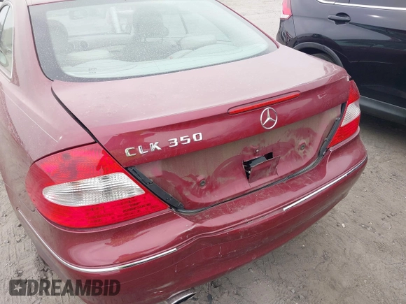 2008 Mercedes-Benz CLK 3.5L with VIN WDBTJ56H38F244866, listed as a IAAI auction lot 41796710 with 185,995 mi miles. Bid and sale history available at carsss.com. Image 6.