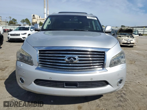 2014 Infiniti QX80 with VIN JN8AZ2NC1E9352813, listed as a Copart auction lot 73162984 with 185,154 mi miles and Salvage Title. Bid and sale history available at carsss.com. Image 5.