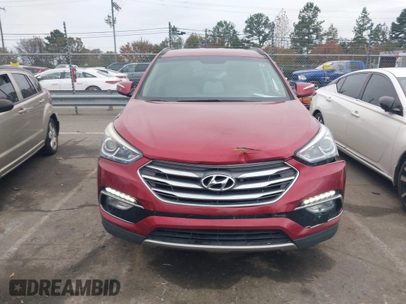 2017 Hyundai Santa Fe Sport 2.0T with VIN 5XYZU4LA9HG406663, listed as a IAAI auction lot 40908199 with 140,696 mi miles. Bid and sale history available at carsss.com. Image 12.