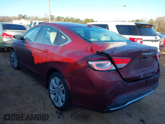 2015 Chrysler 200 Limited with VIN 1C3CCCAB1FN532993, listed as a IAAI auction lot 41435312 with 86,298 mi miles. Bid and sale history available at carsss.com. Image 3.