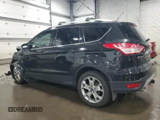 2015 Ford Escape Titanium with VIN 1FMCU9J96FUA43340, listed as a Copart auction lot 55756395 with 142,039 mi miles and Salvage Title. Bid and sale history available at DreamBid. Image 2.