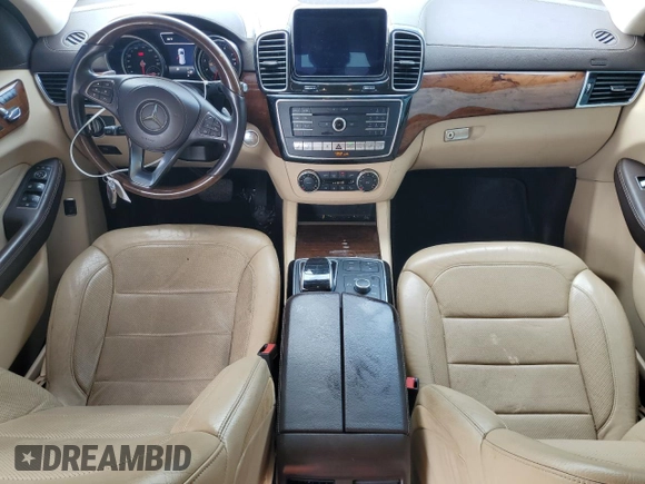 2017 Mercedes-Benz GLS 450 with VIN 4JGDF6EE7HA969724, listed as a Copart auction lot 62549654 with 99,553 mi miles and Salvage Title. Bid and sale history available at DreamBid. Image 8.