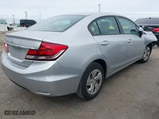 2014 Honda Civic Sedan LX with VIN 19XFB2F5XEE229433, listed as a IAAI auction lot 41679266 with 51,425 mi miles. Bid and sale history available at carsss.com. Image 4.