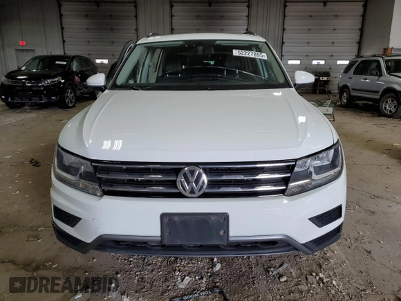2019 Volkswagen Tiguan SE with VIN 3VV2B7AX7KM030489, listed as a Copart auction lot 52227895 with 58,446 mi miles and Salvage Title. Bid and sale history available at DreamBid. Image 5.