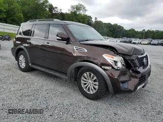 2018 Nissan Armada SV with VIN JN8AY2ND3J9050882, listed as a Copart auction lot 57383364 with 138,342 mi miles and Salvage Title. Bid and sale history available at carsss.com. Image 4.