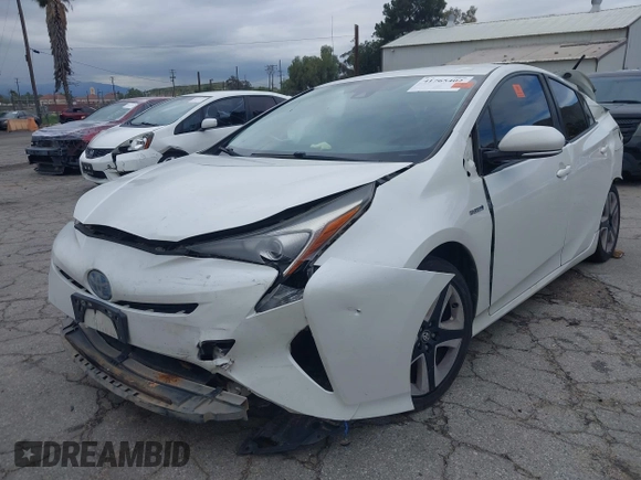 2017 Toyota Prius Two with VIN JTDKARFU3H3031631, listed as a IAAI auction lot 41765402 with 1 mi miles. Bid and sale history available at carsss.com. Image 2.