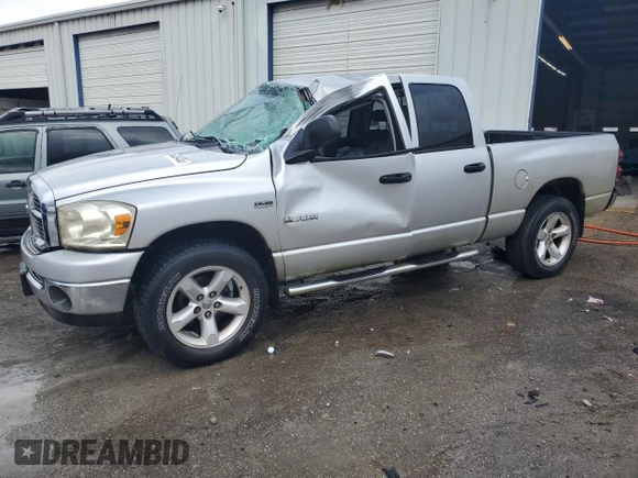 2008 Dodge Ram 1500 SLT with VIN 1D7HU18228S584488, listed as a Copart auction lot 88254355 with 152,382 mi miles and Non Repairable. Bid and sale history available at carsss.com. Image 1.