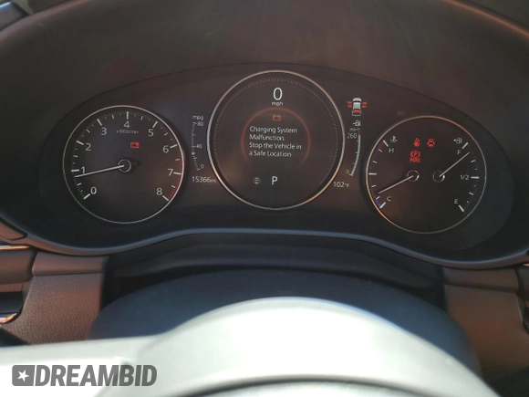2019 Mazda Mazda3 Hatchback w/Premium Pkg with VIN JM1BPBNM9K1126723, listed as a Copart auction lot 75910314 with 15,366 mi miles and Non Repairable. Bid and sale history available at carsss.com. Image 9.