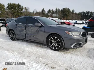 2020 Acura TLX with VIN 19UUB2F33LA001930, listed as a Copart auction lot 44854855 with 55,429 mi miles and Salvage Title. Bid and sale history available at carsss.com. Image 4.