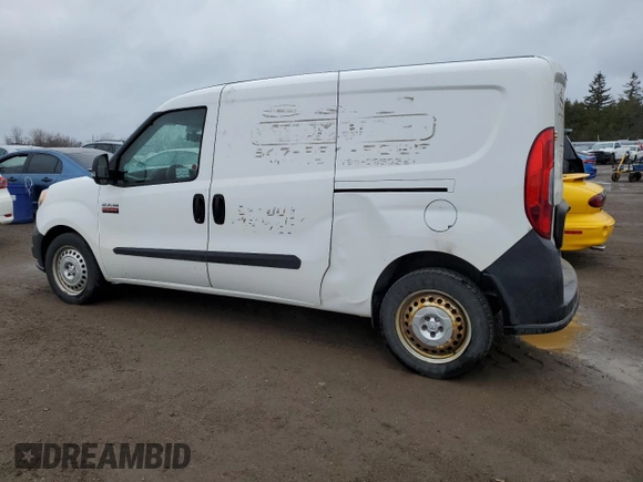 2015 Ram ProMaster City Cargo with VIN ZFBERFCT7F6A09438, listed as a Copart auction lot 52624485 with 327,533 mi miles and Salvage Title. Bid and sale history available at DreamBid. Image 2.