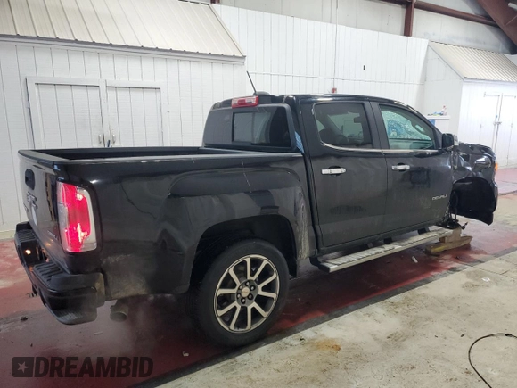 2019 GMC Canyon 4WD Denali with VIN 1GTG6EEN5K1162458, listed as a Copart auction lot 43143385 with 55,047 mi miles and Salvage Title. Bid and sale history available at carsss.com. Image 3.