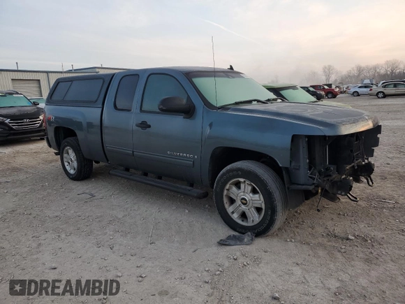 2009 Chevrolet Silverado 1500 LT with VIN 1GCEK29029Z155771, listed as a Copart auction lot 85863524 with 208,892 mi miles and Salvage Title. Bid and sale history available at DreamBid. Image 4.