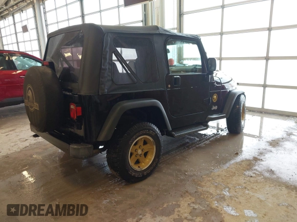 2006 Jeep Wrangler Sport with VIN 1J4FA49S96P733712, listed as a IAAI auction lot 41572913 with 93,511 mi miles. Bid and sale history available at carsss.com. Image 4.