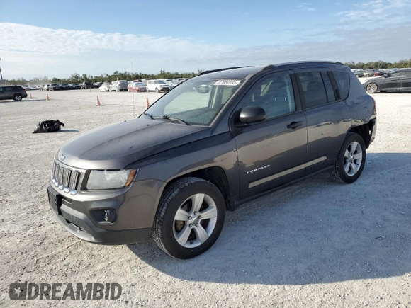 2016 Jeep Compass Sport SE with VIN 1C4NJDBBXGD523537, listed as a Copart auction lot 87664995 with 132,010 mi miles and Salvage title. Bid and sale history available at DreamBid. Image 1.