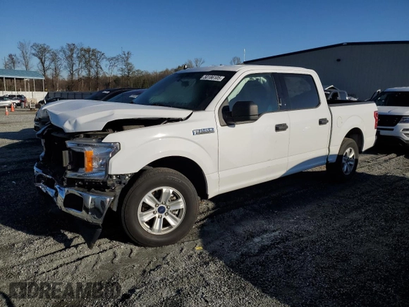 2019 Ford F-150 XL with VIN 1FTEW1CP7KFB76563, listed as a Copart auction lot 50186105 with 84,375 mi miles and Salvage Title. Bid and sale history available at carsss.com. Image 1.