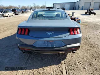 2025 Ford Mustang EcoBoost with VIN 1FA6P8TH5S5103934, listed as a Copart auction lot 43240215 with 121 mi miles and Salvage Title. Bid and sale history available at carsss.com. Image 6.