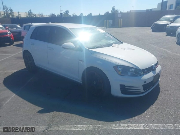 2016 Volkswagen Golf GTI SE with VIN 3VW4T7AU6GM041823, listed as a IAAI auction lot 41608503 with 70,895 mi miles. Bid and sale history available at carsss.com. Image 1.