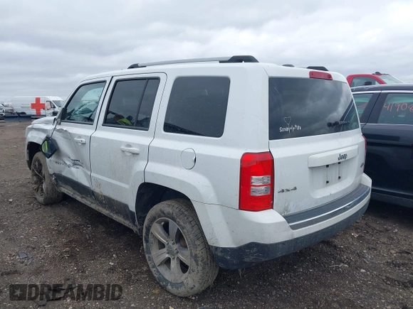 2016 Jeep Patriot High Altitude Edition with VIN 1C4NJRFB9GD808902, listed as a IAAI auction lot 41919059 with 123,265 mi miles. Bid and sale history available at carsss.com. Image 3.