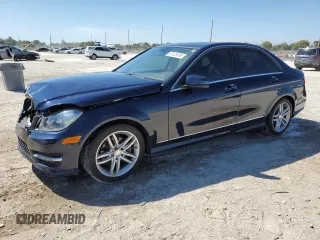 2014 Mercedes-Benz C 250 Sport with VIN WDDGF4HB0EA963918, listed as a Copart auction lot 50125245 with 49,923 mi miles and Salvage Title. Bid and sale history available at DreamBid. Image 1.