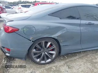 2021 Infiniti Q60 Red Sport 400 with VIN JN1FV7LKXMM530401, listed as a IAAI auction lot 41409153 with 31,247 mi miles and . Bid and sale history available at DreamBid. Image 6.