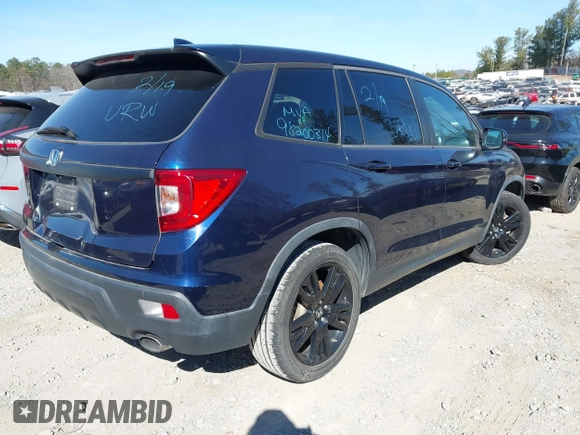2020 Honda Passport EX-L with VIN 5FNYF7H58LB005866, listed as a IAAI auction lot 41695363 with Not provided miles and . Bid and sale history available at DreamBid. Image 4.