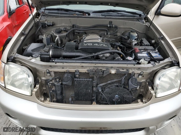 2002 Toyota Sequoia SR5 with VIN 5TDBT44A12S116253, listed as a Copart auction lot 43372485 with 256,096 mi miles and Clean Title. Bid and sale history available at carsss.com. Image 12.