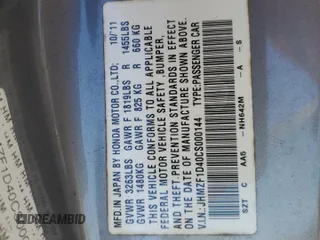 2012 Honda CR-Z with VIN JHMZF1D40CS000144, listed as a Copart auction lot 69488074 with 110,679 mi miles and Salvage Title. Bid and sale history available at carsss.com. Image 13.