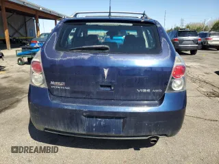 2009 Pontiac Vibe with VIN 5Y2SM67009Z471404, listed as a Copart auction lot 53368555 with 139,999 mi miles and Clean Title. Bid and sale history available at carsss.com. Image 6.