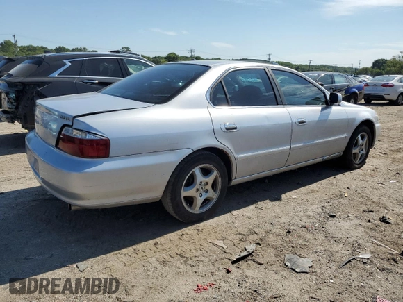 2002 Acura TL w/Navigation with VIN 19UUA56732A038837, listed as a Copart auction lot 67382054 with 283,774 mi miles and Salvage Title. Bid and sale history available at carsss.com. Image 3.