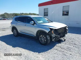 2019 Hyundai Santa Fe SE with VIN 5NMS2CAD4KH109117, listed as a IAAI auction lot 41591901 with 133,338 mi miles. Bid and sale history available at carsss.com. Image 1.
