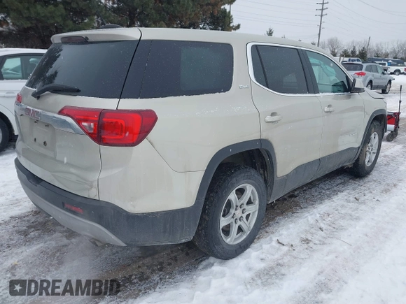 2017 GMC Acadia SLE with VIN 1GKKNKLAXHZ180450, listed as a IAAI auction lot 41335421 with 136,388 mi miles. Bid and sale history available at carsss.com. Image 4.