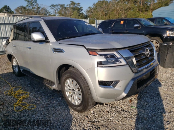 2023 Nissan Armada SV with VIN JN8AY2AC4P9181843, listed as a Copart auction lot 74783654 with 24,083 mi miles and Salvage Title. Bid and sale history available at carsss.com. Image 4.