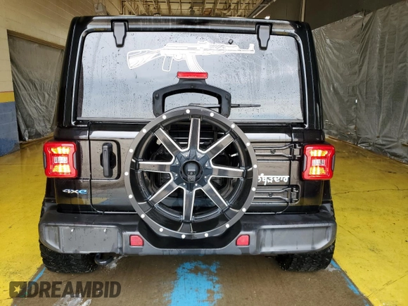 2021 Jeep Wrangler Unlimited Sahara with VIN 1C4JJXP60MW708191, listed as a Copart auction lot 60759345 with 24,610 mi miles and Clean title. Bid and sale history available at DreamBid. Image 6.