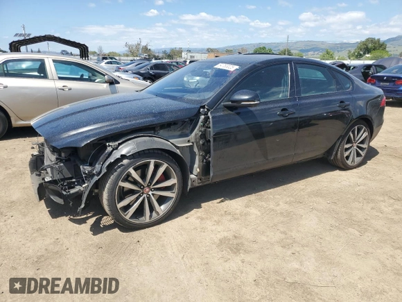 2016 Jaguar XF S with VIN SAJBG4BV1GCY05648, listed as a Copart auction lot 54783025 with 58,837 mi miles and Salvage Title. Bid and sale history available at DreamBid. Image 1.
