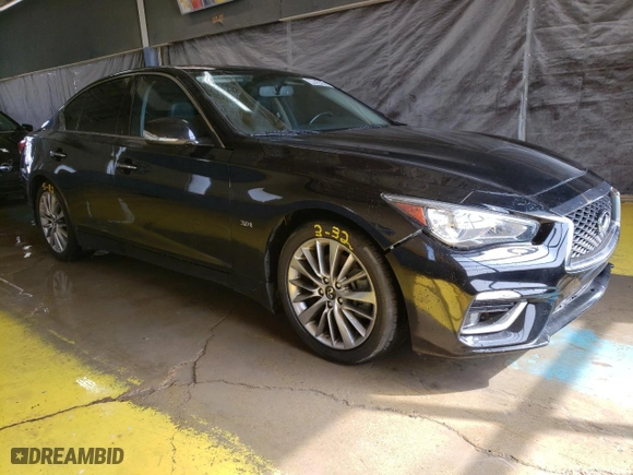 2019 Infiniti Q50 3.0t LUXE with VIN JN1EV7AP5KM542916, listed as a Copart auction lot 48954305 with 63,315 mi miles and Clean Title. Bid and sale history available at carsss.com. Image 4.