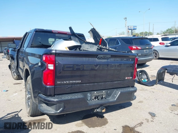 2022 Chevrolet Silverado 1500 RST with VIN 3GCPADED4NG614504, listed as a IAAI auction lot 41819300 with Not Provided miles and . Bid and sale history available at DreamBid. Image 3.