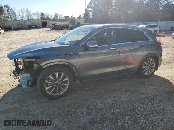 2021 Infiniti QX50 LUXE with VIN 3PCAJ5BB4MF115057, listed as a Copart auction lot 36149563 with 0 mi miles. Bid and sale history available at carsss.com. Image 1.